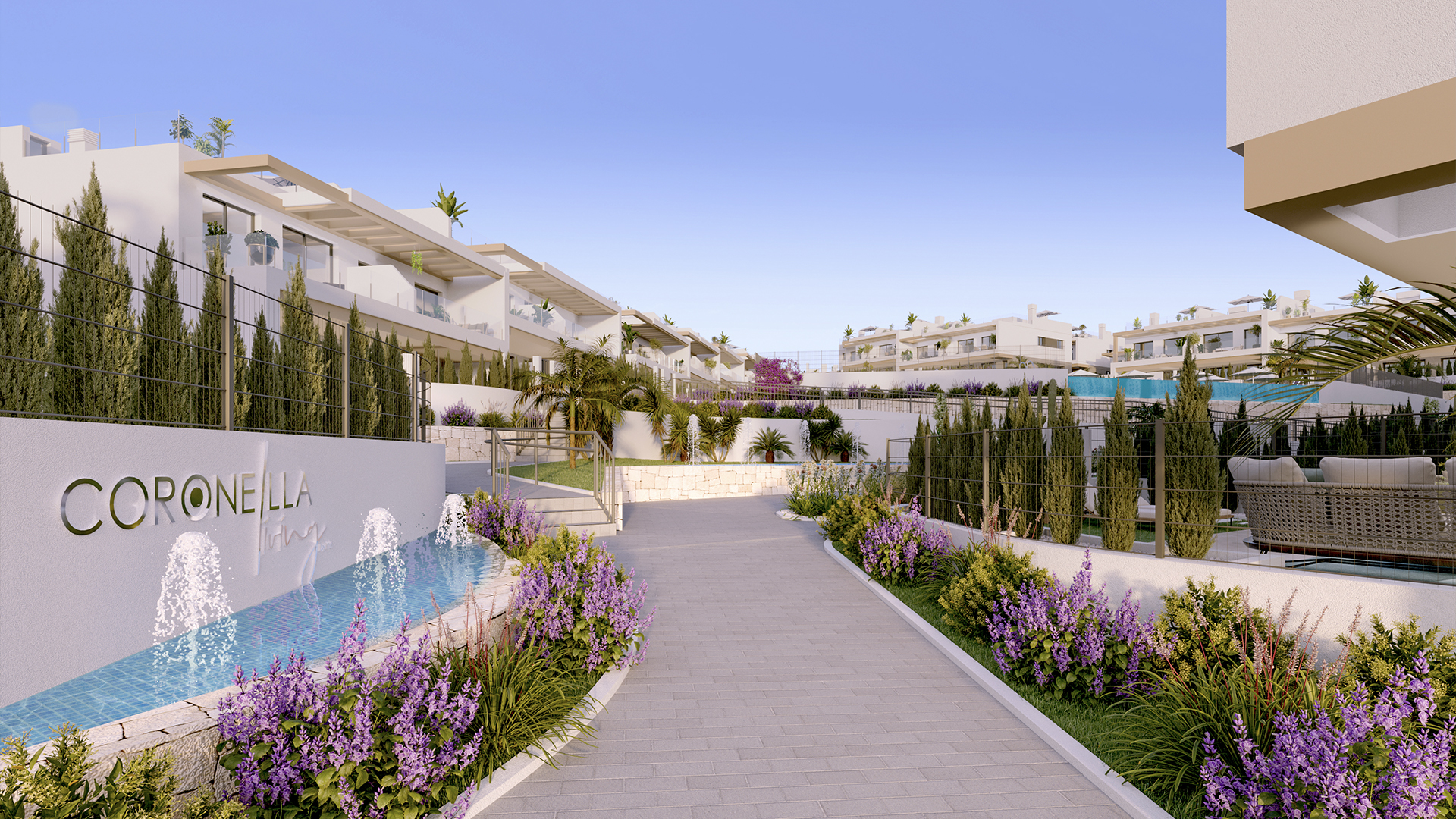 Utsikt från balkong Costa Blanca